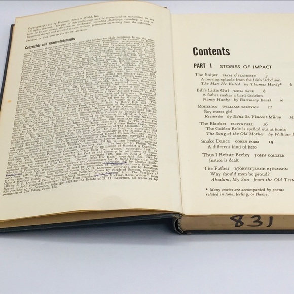 VINTAGE 1957 STORIES Hardcover Book Frank Jennings/Calitri Collect 1st Edition - Picture 4 of 10